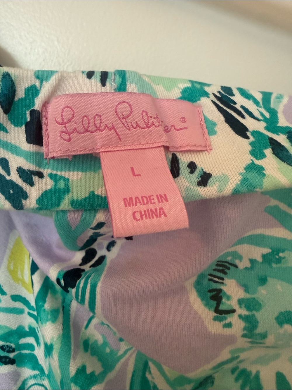 Large - Adorable 🌻 Lilly Pulitzer 🌸Off-Shoulder Dress Like New Lavender/mint - Picture 4 of 7